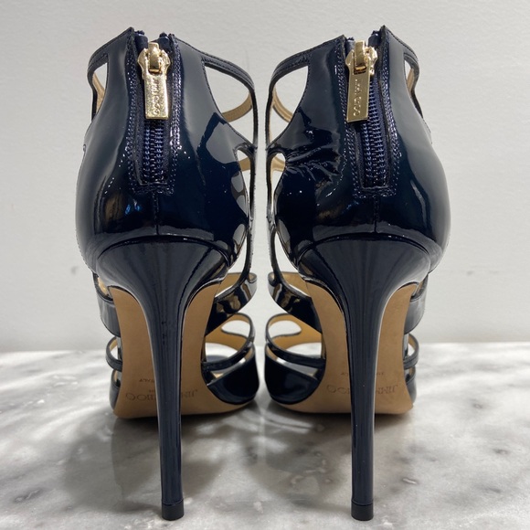 Jimmy Choo Patent Ren 100 Sandals - Picture 4 of 6